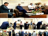 دیدار نوروزی بخشدار قلعه نو با خانواده شهدا و جانبازان روستای طالب آباد