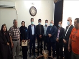 دیدار بخشدار فشافویه با نائب قهرمان مسابقات بین اللملی دومیدانی جام امام رضا(ع)