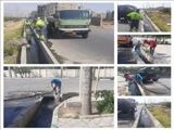 شستشو، پاکسازی و لایروبی انهار و آبروهای سطحی باقرشهر به صورت روزانه و مستمر