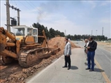آغاز عملیات تعریض و ایمن سازی جاده سایت