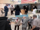 بازدید بخشدار کهریزک از مرکز تزریق واکسیناسیون کرونا در باقرشهر