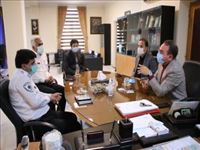دیدار مسئول اورژانس جنوب تهران با بخشدار کهریزک