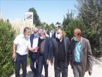 بازدید بخشدارفشافویه به همراه معاون مدیرعامل در امور شعب بانک ملی ایران از کارخانه های تولید کننده و دانش بنیان درشهرک صنعتی شمس آباد 
