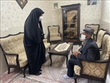 دیدار بخشدار مرکزی ری با خانواده شهید  عبداله صدیقی