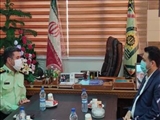 دیدار معاون استاندار تهران و فرماندار ویژه شهرستان ری با فرمانده انتظامی شهرستان