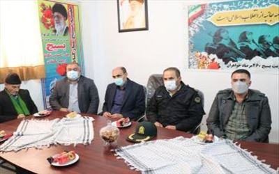 دیدار بخشدارفشافویه با فرمانده حوزه مقاومت بسیج 460 مرصاد(خواهران)