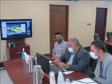 جلسه ویدیو کنفرانس بررسی طرح هادی روستای قنبرآباد بخش فشافویه 