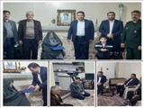 بازدید جانشین سپاه ناحیه حضرت روح الله ره و مشاور شهردار باقرشهر در امور ایثارگران از خانواده های شهیدان چراغ روشن و کشاورز