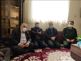 دیدار فرماندار ویژه شهرستان ری با خانواده های معظم شهداء در اولین روز از آغاز سال 1401