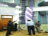 مسجد باب الحوائج(ع) با حضور شهردار باقرشهر غبارروبی شد
