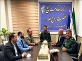 دیدار شهردار باقرشهر با فرمانده سپاه ناحیه حضرت روح الله ره 
