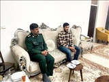 در راستای عیادت از پدر قهرمان ملی پژمان پشتام صورت پذیرفت.

