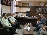 دیدار فرماندار شهرستان ری با معاون هماهنگ کننده پلیس پایتخت