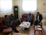 دیدار بخشدار فشافویه با دو تن از آزادگان سرافراز