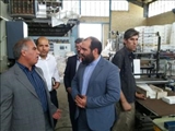 بازدید بخشدار فشافویه از دو کارخانه تولید ظروف چینی و نایلون و سفره یکبار مصرف در شهرک صنعتی شمس آباد