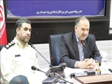 دیدار معاون استاندار تهران و فرماندار ویژه شهرستان ری با فرمانده و مسئولین ارشد فرماندهی انتظامی شهرستان ری 
