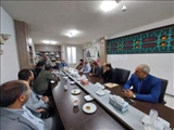 دیدار جمعی از مسئولان با بخشدار خاوران