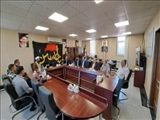دیدار امام جمعه، شهردار و اعضای شورای اسلامی شهر حسن آباد با بخشدار فشافویه