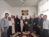 دیدار مسئولان بخش خاوران با خانواده ایثارگران و خانواده شهدای روستای لپه زنک