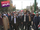 فریاد انزجار دانش آموزان از سیاست های مستکبران در باقرشهر طنین انداز شد