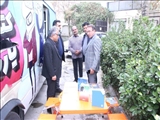 بازدید بخشدار کهریزک از کتابخانه سیار یار مهربان 9 شهرستان ری