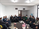 دیدار بخشدار فشافویه و جمعی از مسئولین با فرماندهان بسیج فشافویه
