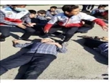 مانور زلزله و ایمنی در مدارس باقرشهر برگزار شد 