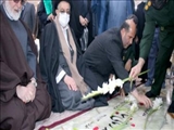 مزار شهدای همراه و همرزم سردار دل‌ها در آستان حضرت عبدالعظیم(ع) عطرافشانی و گلباران شد