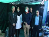 استقرار غرفه شبکه بهداشت و درمان شهرستان ری در مراسم گرامیداشت جهان پهلوان تختی