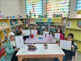 مسابقه نقاشی با موضوع «مادرم تاج سرم» در بخش کودک کتابخانه امام خمینی (ره) شهرستان ری
