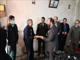 دیدار مسئولین بخش فشافویه با دو خانواده معظم شهدا