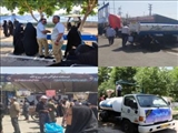 خدمات رسانی شبانه روزی آبفای منطقه۶ تهران در مراسم سالگرد ارتحال امام (ره)