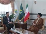 دیدار سرپرست فرمانداری ویژه ری با تولیت آستان مقدس حضرت عبدالعظیم (ع)