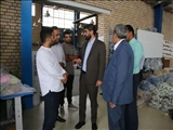 بازدید سرپرست بخشداری کهریزک از واحدهای تولیدی و صنعتی سطح بخش