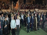 همزمان با فرا رسیدن عید غدیر خم؛ جشن بزرگ و مهمانی"ولایت تا ظهور"در ورزشگاه ایثارگران باقرشهر برگزار شد