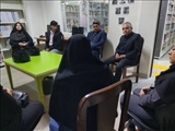 بازدید رییس اداره بهزیستی شهرستان ری از کتابخانه شیخ کلینی و بخش نابینایان شهرستان ری