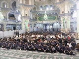 تجمع عظیم دانش آموزان و مسئولین شهرستان ری در آستان مقدس حضرت عبدالعظیم«ع»