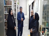  بازدید مدیر بهزیستی شهرستان ری از کتابخانه نابینایان