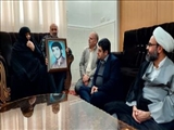 دیدار فرماندار ویژه شهرستان ری با خانواده معظم شهید رحمان کثیری در قیامدشت