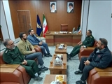  دیدار بخشدار قلعه نو با فرمانده جدید سپاه ناحیه حضرت روح الله (ره)