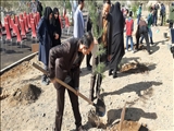 برگزاری آیین درختکاری در شهر ری