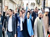 راهپیمایی باشکوه ۲۲ بهمن بخش قلعه‌نو برگزار شد