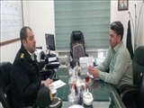 نشست مدیر بهزیستی شهرستان ری با معا ونت اجتماعی نیروی انتظامی