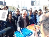 وزیر صنعت، معدن و تجارت در فشافویه رأی خود را به صندوق انداخت