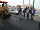 حضور سرزده شهردار باقرشهر و بازدید از نحوه روکش آسفالت معابر سطح شهر