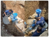 رفع قطعی آب در دو روستای محدوده باقر شهر