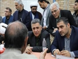 برپایی میز خدمت در مصلی بزرگ باقرشهر با حضور نمایندگان مردم در مجلس شورای اسلامی