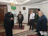 دیدار فرماندار ویژه شهرستان ری با خانواده معزز شهید غلمانی در آستانه برگزاری کنگره ۱۲۰۰۰ شهید استان تهران