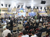 مراسم یادواره شهدای مدافع حرم در شهرحسن آبادفشافويه