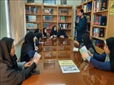 بازدید اعضای بسیج خواهران از کتابخانه صاحب بن عباد شهرستان ری